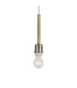 Baymont Antique Brass 3 Light E27 Linear Pendant With 40cm x 18cm Dual Faux Silk Shade Raw Cocoa/Grecian Bronze-5