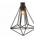 Cage Ceiling Pendant 1 Light E27 Black - 5