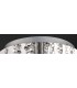Flush Ceiling 1 Light E14, 250mm Round, Polished Chrome, Sphere Crystal - 10