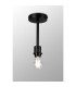 Baymont 12cm Satin Black E27 Universal Semi Flush Fixture Suitable For A Vast Selection Of Shades-2