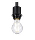 Baymont 12cm Satin Black E27 Universal Semi Flush Fixture Suitable For A Vast Selection Of Shades-5