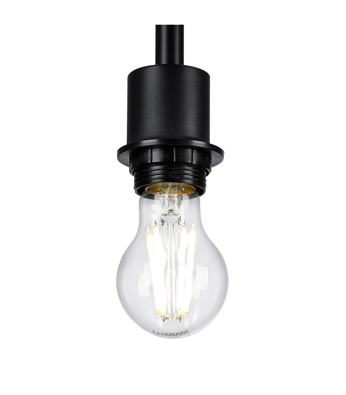 Baymont 12cm Satin Black E27 Universal Semi Flush Fixture Suitable For A Vast Selection Of Shades-5