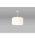 Baymont Polished Chrome E27 Semi Flush With 30cm x 17cm Dual Faux Silk Shade Nude Beige/Moonlight-2