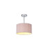 Baymont Polished Chrome E27 Semi Flush With 30cm x 17cm Dual Faux Silk Shade Taupe/Halo Gold-1