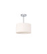 Baymont Polished Chrome E27 Semi Flush With 30cm x 17cm Dual Faux Silk Shade Nude Beige/Moonlight-4
