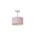 Baymont Polished Chrome E27 Semi Flush With 30cm x 17cm Dual Faux Silk Shade Taupe/Halo Gold-4