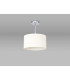 Baymont Polished Chrome E27 Semi Flush With 30cm x 17cm Faux Silk Shade Ivory Pearl/White Laminate-11