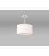 Baymont Polished Chrome E27 Semi Flush With 30cm x 17cm Dual Faux Silk Shade Nude Beige/Moonlight-11