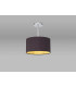 Baymont Polished Chrome E27 Semi Flush With 30cm x 17cm Dual Faux Silk Shade Midnight Black/Green Olive-2