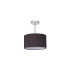 Baymont Polished Chrome E27 Semi Flush With 30cm x 17cm Faux Silk Shade Black/White Laminate-4