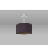 Baymont Polished Chrome E27 Semi Flush With 30cm x 17cm Dual Faux Silk Shade Midnight Black/Green Olive-11