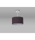 Baymont Polished Chrome E27 Semi Flush With 30cm x 17cm Faux Silk Shade Black/White Laminate-11