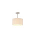 Baymont Satin Nickel E27 Semi Flush With 30cm x 17cm Dual Faux Silk Shade Nude Beige/Moonlight-1