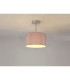 Baymont Satin Nickel E27 Semi Flush With 30cm x 17cm Dual Faux Silk Shade Taupe/Halo Gold-2