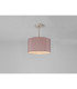 Baymont Satin Nickel E27 Semi Flush With 30cm x 17cm Dual Faux Silk Shade Taupe/Halo Gold-11