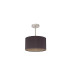 Baymont Satin Nickel E27 Semi Flush With 30cm x 17cm Dual Faux Silk Shade Midnight Black/Green Olive-4