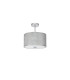 Baymont Polished Chrome E27 Semi Flush Fixture With 30cm x 17cm Silver Leaf Shade-4