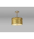 Baymont Antique Brass E27 Semi Flush Fixture With 30cm x 17cm Gold Leaf Shade With Frosted/AB Acrylic Diffuser-2