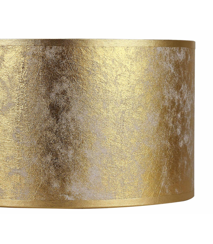 Baymont Antique Brass E27 Semi Flush Fixture With 30cm x 17cm Gold Leaf Shade With Frosted/AB Acrylic Diffuser-9