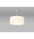 Baymont Polished Chrome E27 Semi Flush With 40cm x 18cm Dual Faux Silk Shade Nude Beige/Moonlight-2