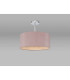 Baymont Polished Chrome E27 Semi Flush With 40cm x 18cm Dual Faux Silk Shade Taupe/Halo Gold-11