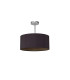 Baymont Polished Chrome E27 Semi Flush With 40cm x 18cm Dual Faux Silk Shade Midnight Black/Green Olive-4