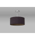 Baymont Polished Chrome E27 Semi Flush With 40cm x 18cm Dual Faux Silk Shade Midnight Black/Green Olive-11