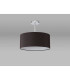 Baymont Polished Chrome E27 Semi Flush With 40cm x 18cm Faux Silk Shade Black/White Laminate-11