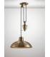Pulley System Dome Ceiling Pendant E27 Antique Brass - 2