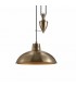 Pulley System Dome Ceiling Pendant E27 Antique Brass - 4