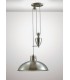Pulley System Dome Ceiling Pendant E27 Satin Nickel - 2