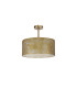 Baymont Antique Brass E27 Semi Flush Fixture With 40cm x 18cm Gold Leaf Shade-4