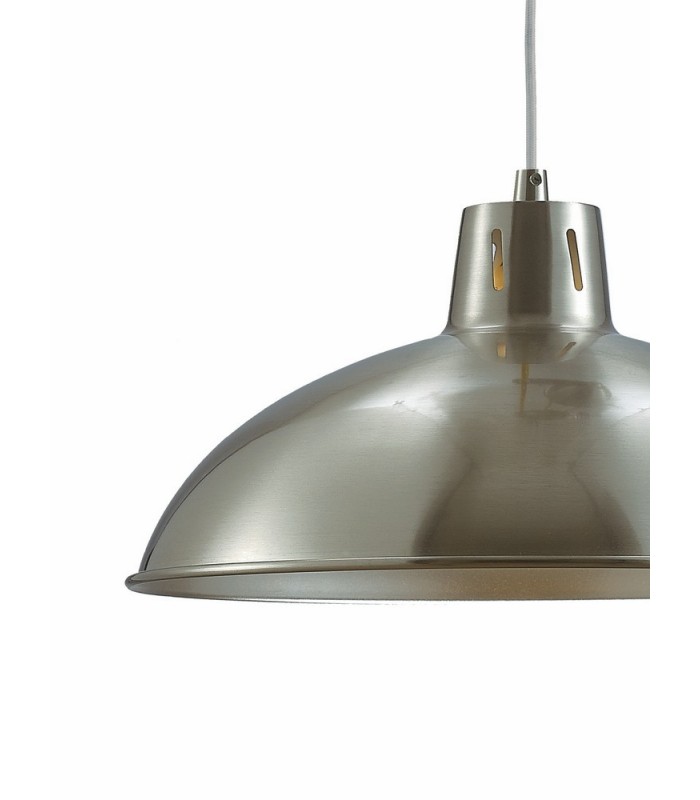 Pulley System Dome Ceiling Pendant E27 Satin Nickel - 5