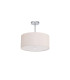 Baymont Polished Chrome E27 Semi Flush With 40cm x 18cm Dual Faux Silk Shade Nude Beige/Moonlight-4