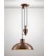 Pulley System Dome Ceiling Pendant E27 Antique Copper - 2