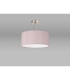 Baymont Polished Chrome E27 Semi Flush With 40cm x 18cm Dual Faux Silk Shade Taupe/Halo Gold-13
