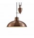 Pulley System Dome Ceiling Pendant E27 Antique Copper - 4