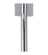 Baymont Polished Chrome E27 Semi Flush With 40cm x 18cm Dual Faux Silk Shade Antique Gold/Ruby-6