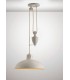 Pulley System Dome Ceiling Pendant E27 Matt White - 2