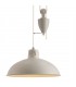 Pulley System Dome Ceiling Pendant E27 Matt White - 5
