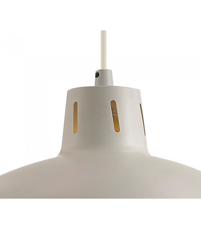 Pulley System Dome Ceiling Pendant E27 Matt White - 7