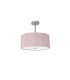 Baymont Satin Nickel E27 Semi Flush With 40cm x 18cm Dual Faux Silk Shade Taupe/Halo Gold-4