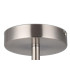 Baymont Satin Nickel E27 Semi Flush With 40cm x 18cm Dual Faux Silk Shade Nude Beige/Moonlight-7