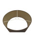 Baymont Satin Nickel E27 Semi Flush With 40cm x 18cm Dual Faux Silk Shade Raw Cocoa/Grecian Bronze-8