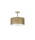 Baymont Antique Brass E27 Semi Flush Fixture With 40cm x 18cm Gold Leaf Shade With Frosted/AB Acrylic Diffuser-4