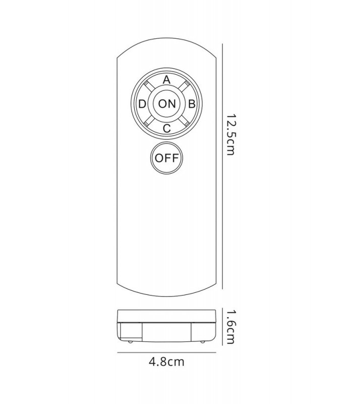 4 Channel Infrared Remote Control White - 3