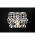Glass Crystal Wall Lamp, E14 Switched Polished Chrome, Sphere Crystal - 2