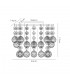 Glass Crystal Wall Lamp, E14 Switched Polished Chrome, Sphere Crystal - 3