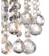 Glass Crystal Wall Lamp, E14 Switched Polished Chrome, Sphere Crystal - 7