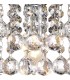 Glass Crystal Wall Lamp, E14 Switched Polished Chrome, Sphere Crystal - 8